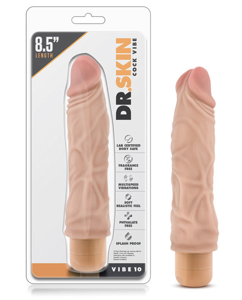 Dr. Skin Realistic 8.5" Cock Vibe - Beige