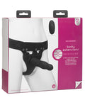 Body Extensions Be Aroused Hollow Vibrating Strap On - Black
