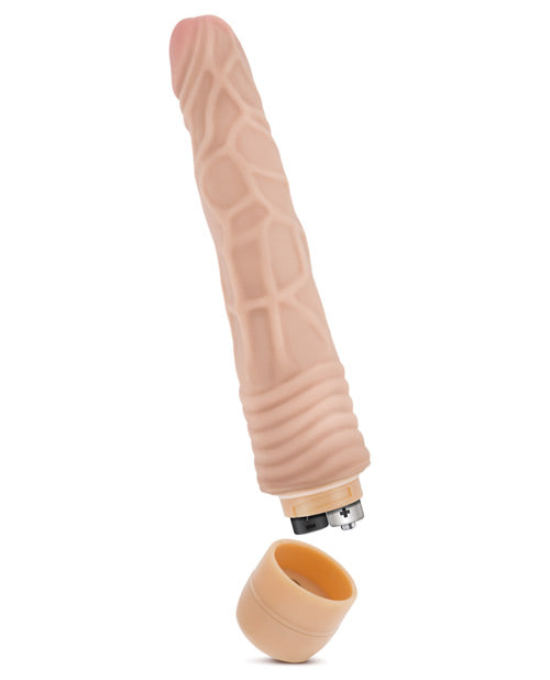 Dr. Skin Vibe 2 - 9" Vibrating Dildo - Beige