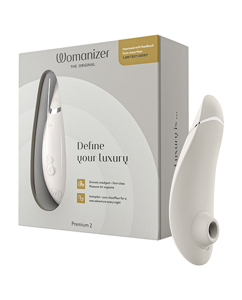 Womanizer Premium 2 Clit Sucker - Warm Gray