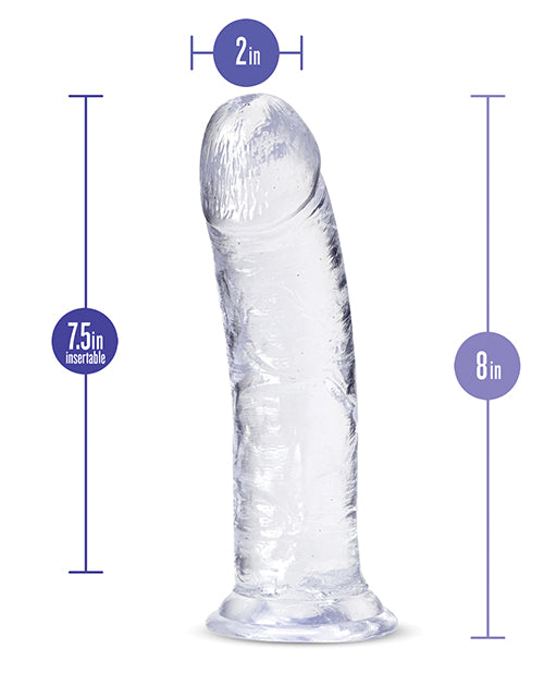 B Yours Plus 8" Roar N Ride Dildo - Clear