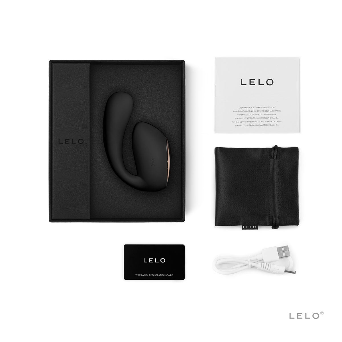 LELO Ida Wave Dual Vibrator - Black