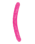 Realrock 15" Double Dong Glow In The Dark Neon Pink