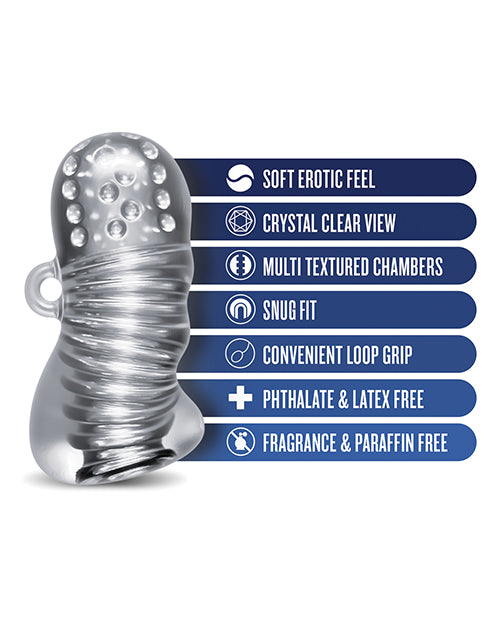 Blush Rize Squeezy Male Stroker - Clear