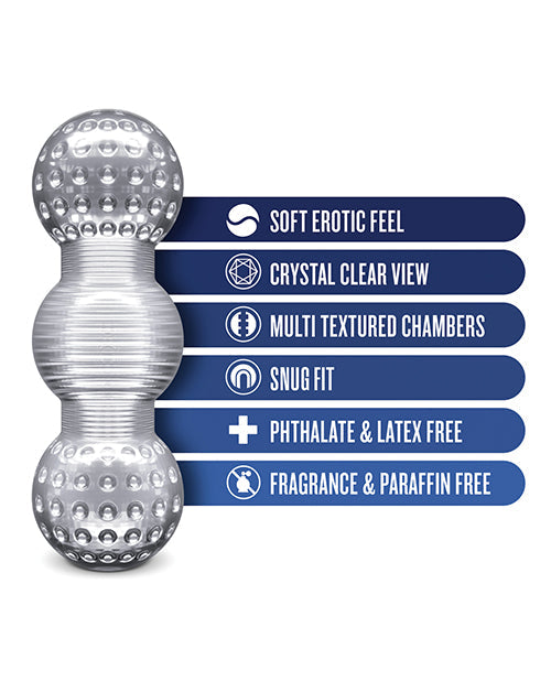 Blush Rize Feelz Multi-Chambered Stroker - Clear