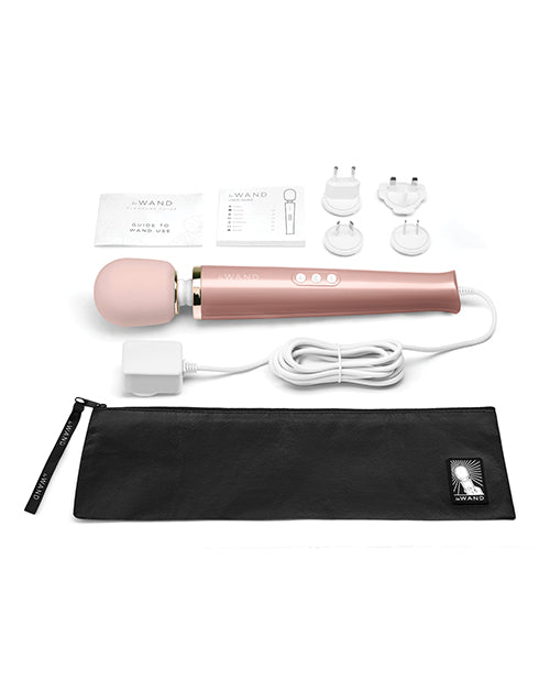 Le Wand Plug-In Vibrating Wand Massager - Rose Gold