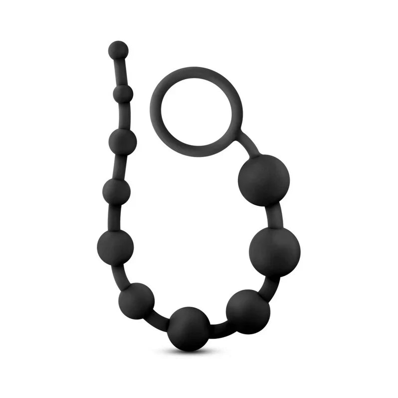 Anal Adventures Platinum Silicone 10 Anal Beads