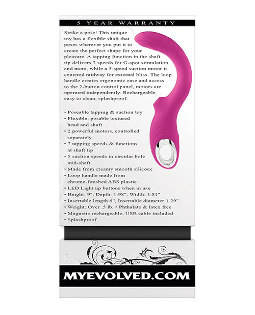 Strike A Pose Suction G-Spot Vibe - Pink