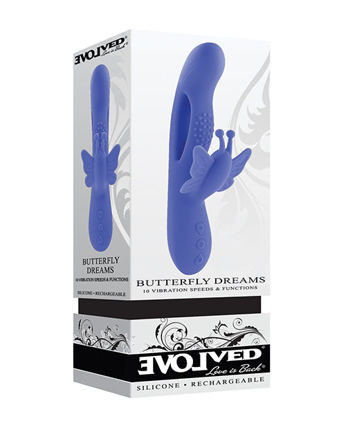 Butterfly Dreams G-Spot Vibrator - Blue