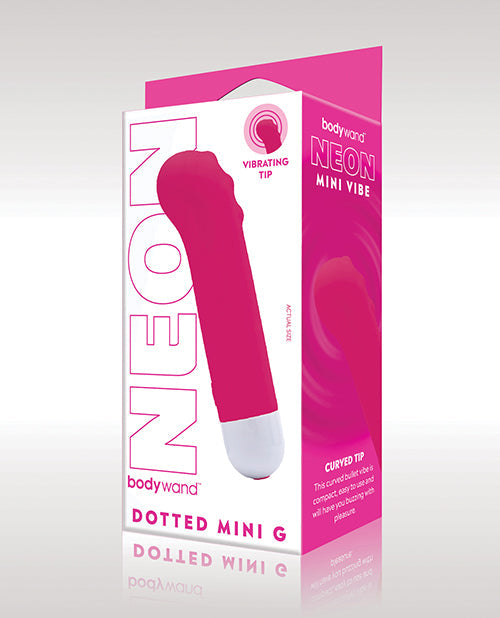 Bodywand Neon Mini Dotted G Vibe - Neon Pink