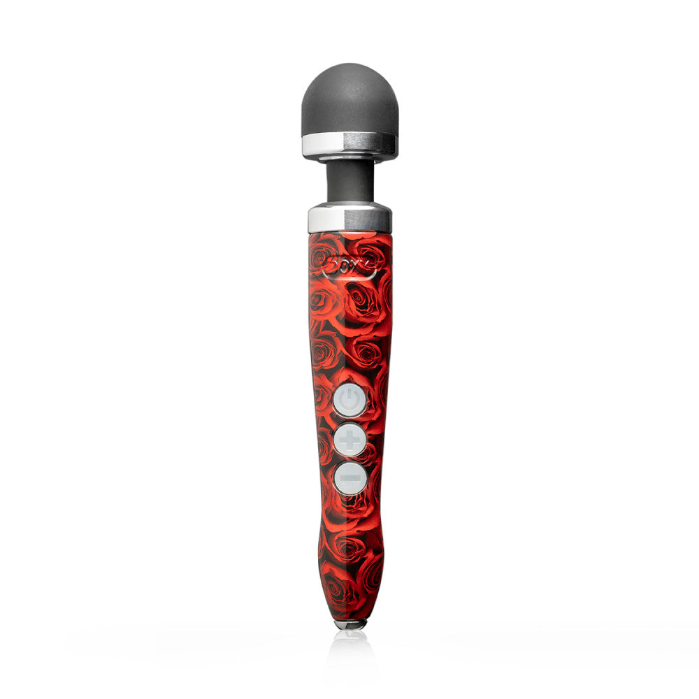 Doxy Die Cast 3R Rechargeable Compact Wand Vibrator - Roses