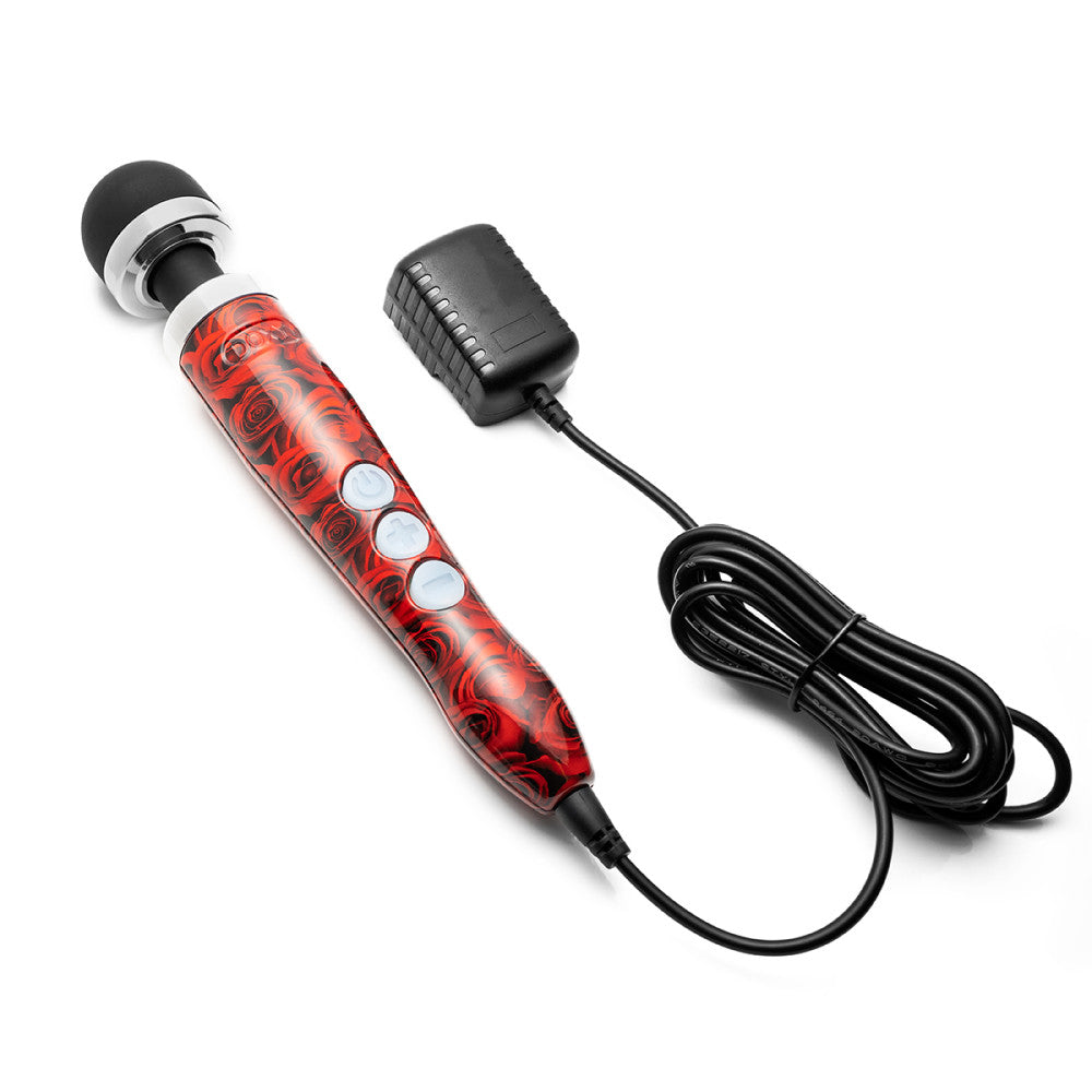 Doxy Die Cast 3R Rechargeable Compact Wand Vibrator - Roses