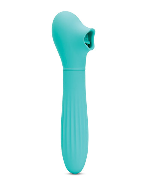 Nu Sensuelle Triple Action Daisy Suction Vibe - Neon Blue