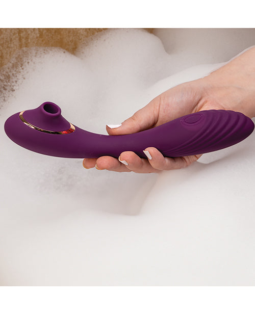 PRIVE Trinite 3 in One Medical Grade Silicone Vibrator Purple