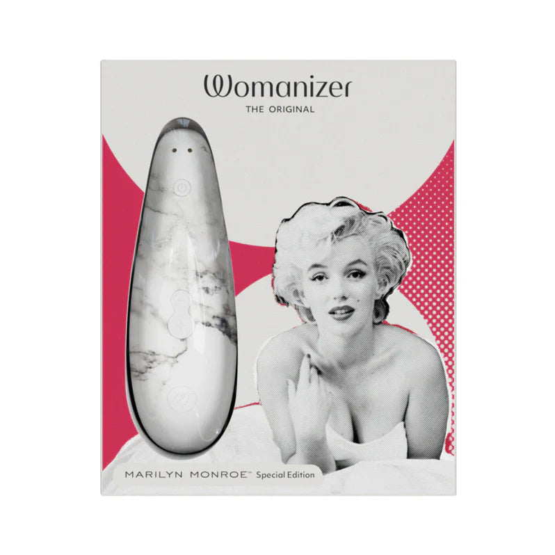 Womanizer x Marilyn Monroe Special Edition Classic 2 Clitoral Stimulator - White Marble