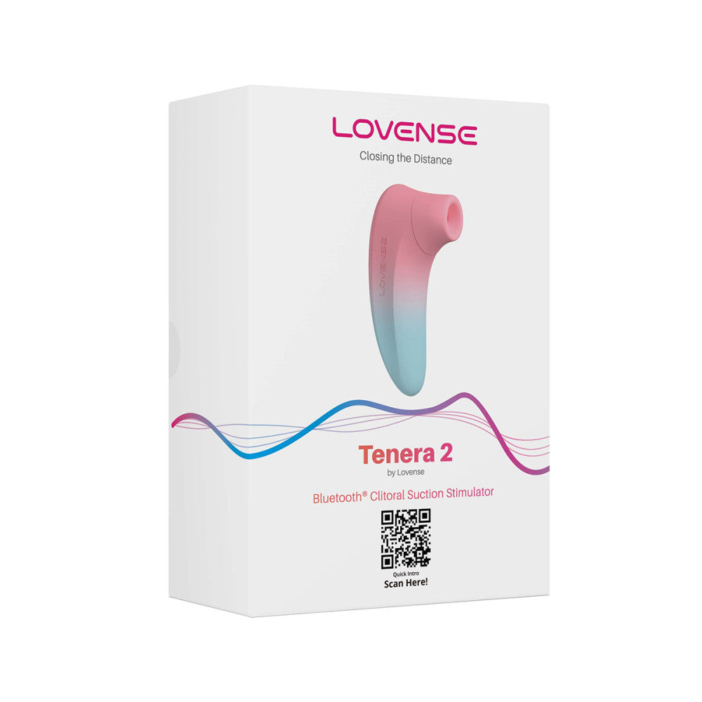 Lovense Tenera 2 Suction Vibrator - Pink/Blue