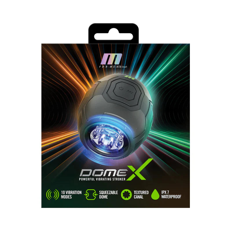 Blush M for Men Dome X Vibrating Masturbator Black