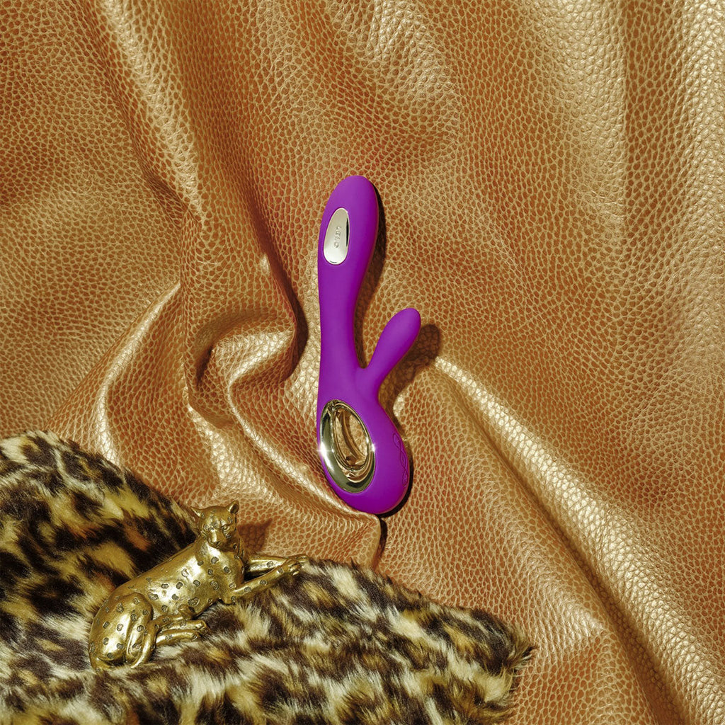 LELO Soraya Wave Rabbit Vibrator - Deep Rose