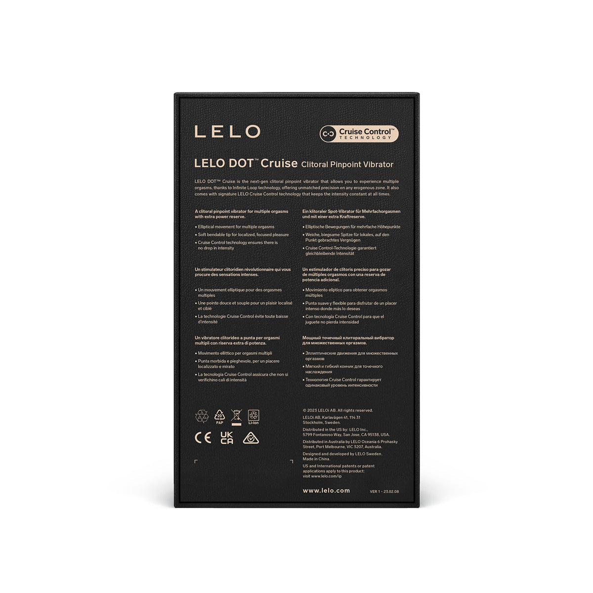 LELO Dot Cruise Pinpoint Vibe - Lemon Sorbet