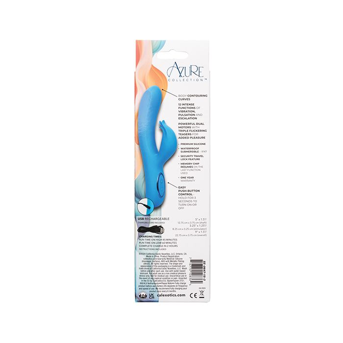 Azure Collection Flutter G Vibrator - Blue