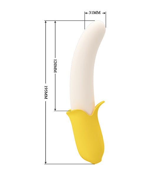 Banana Geek Thrusting Vibrator - Yellow