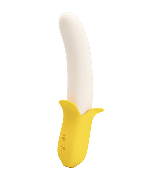 Banana Geek Thrusting Vibrator - Yellow