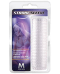 M For Men Stroke Sleeve Reversible Stroker Clear