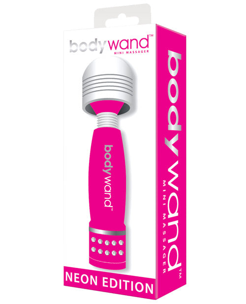 Bodywand Neon Mini Wand Vibrator - Neon Pink