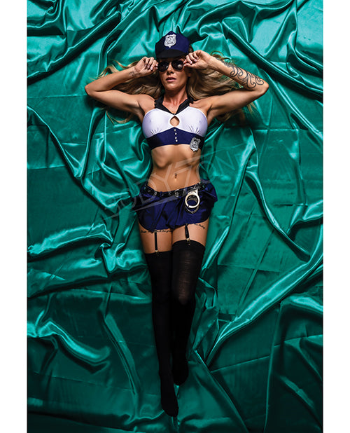 Role Play Cocky Cop Costume Blue & White M/L
