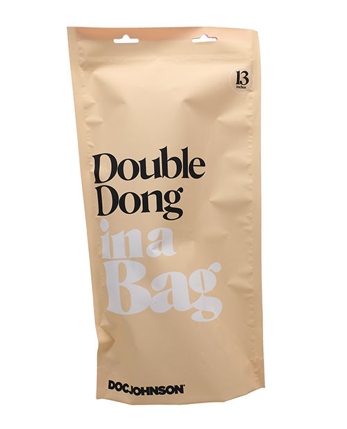 Doc Johnson Double Dong In A Bag 13" Dual Ended Clear Dildo
