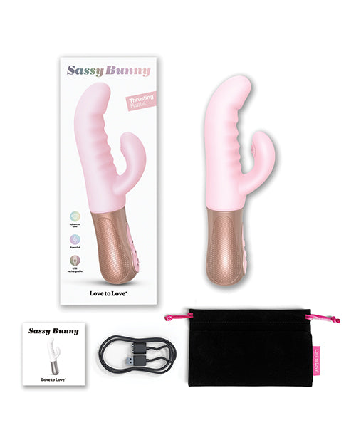 Sassy Bunny Thrusting G-Spot Rabbit - Baby Pink