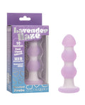 Lavender Haze Beaded Anal Plug - Lavender/White