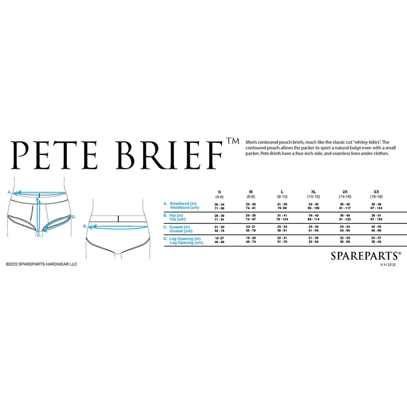 SpareParts Pete Contoured Packing Briefs 3X