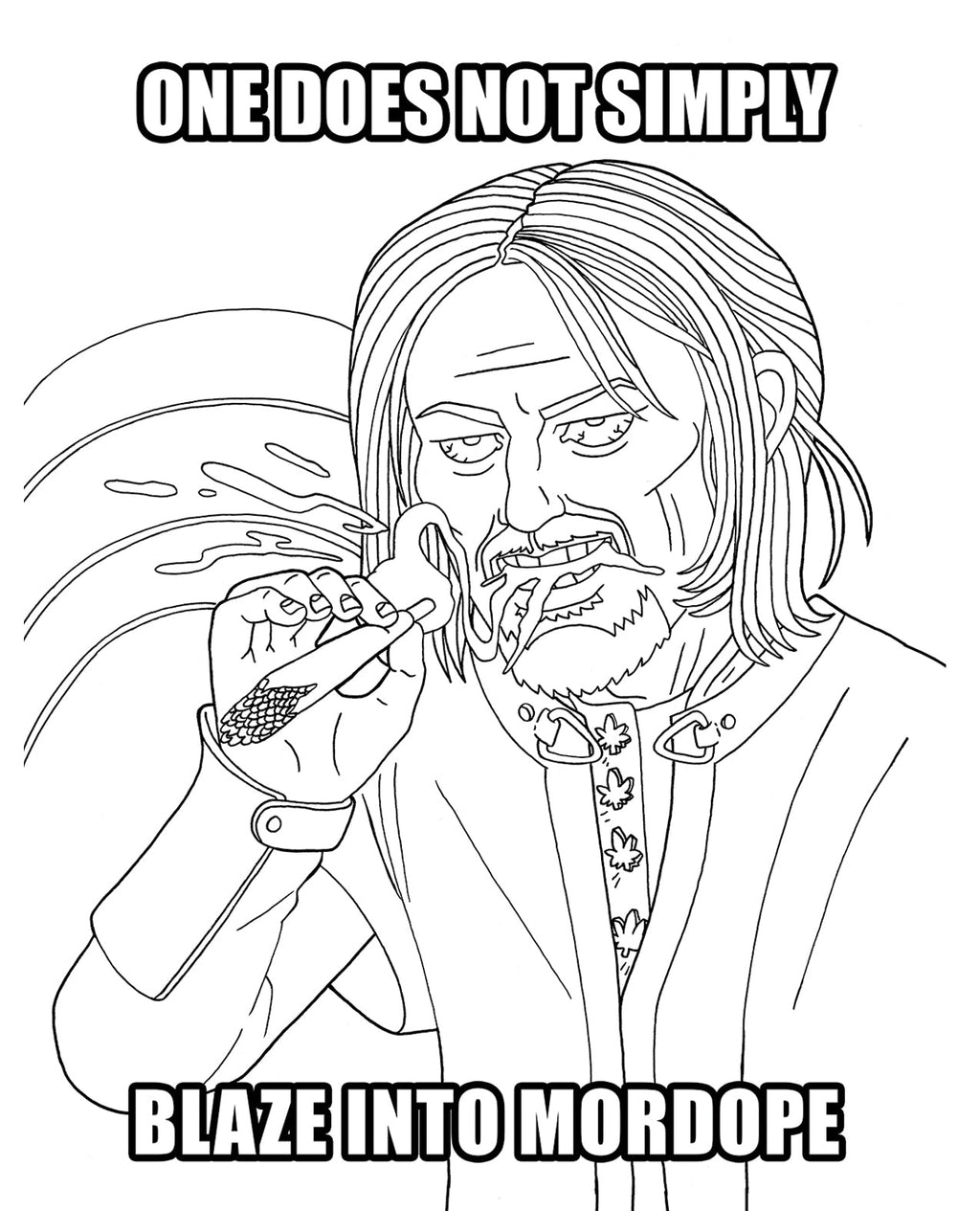 The Lord Of The Smoke Rings Coloring Book