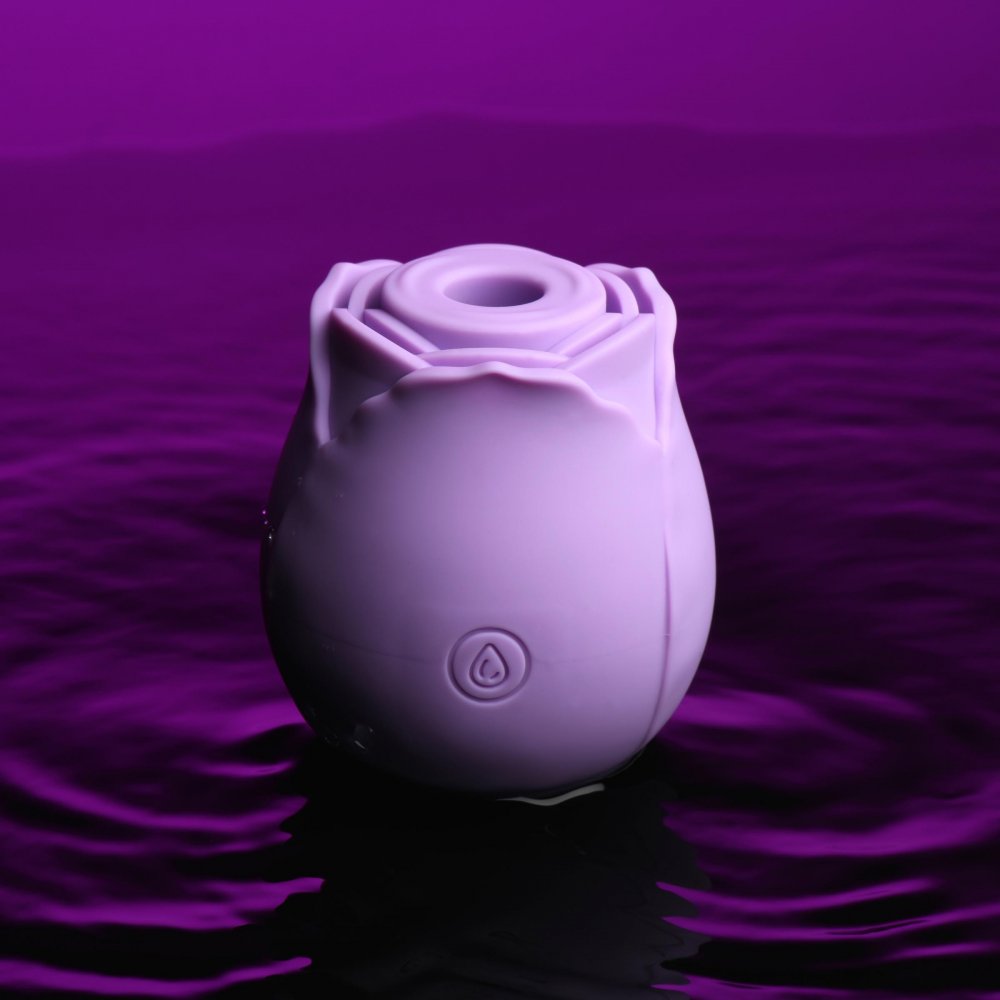 Bloomgasm Wild Rose Clitoral Suction Vibe - Purple