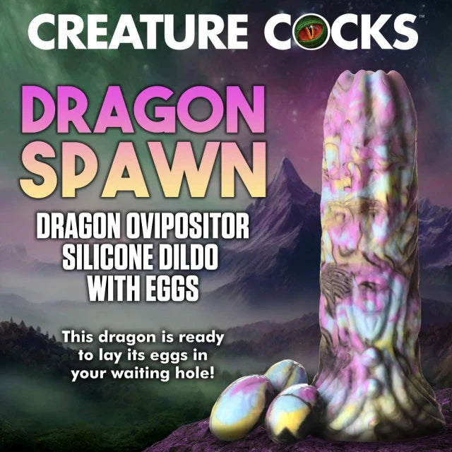 Creature Cocks Dragon Spawn Ovipositor Silicone Dildo