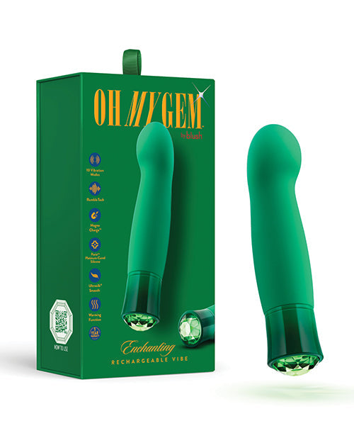 Blush Oh My Gem Enchanting Warming G-Spot Vibe Emerald