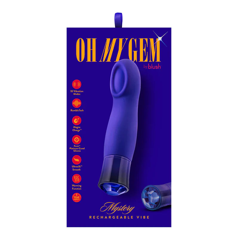 Blush Oh My Gem Mystery Warming G-Spot Vibe Sapphire