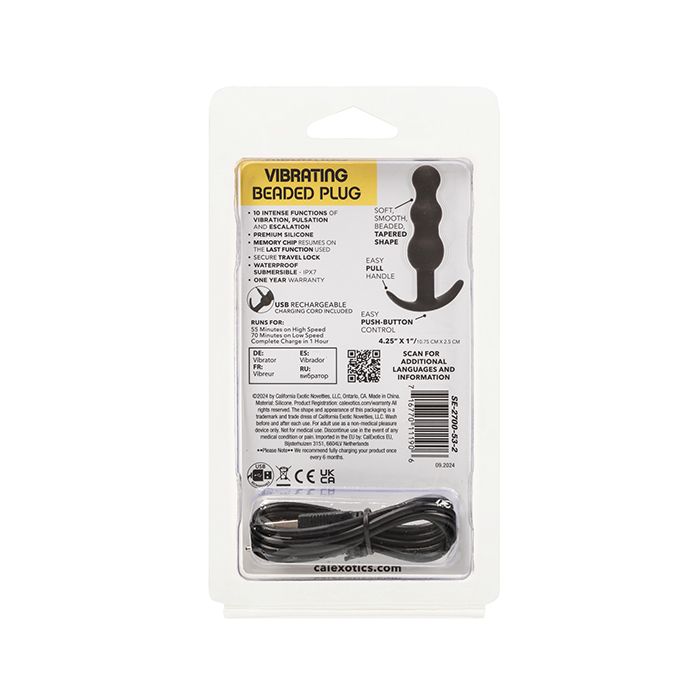 Boundless Vibrating Beaded Anal Plug