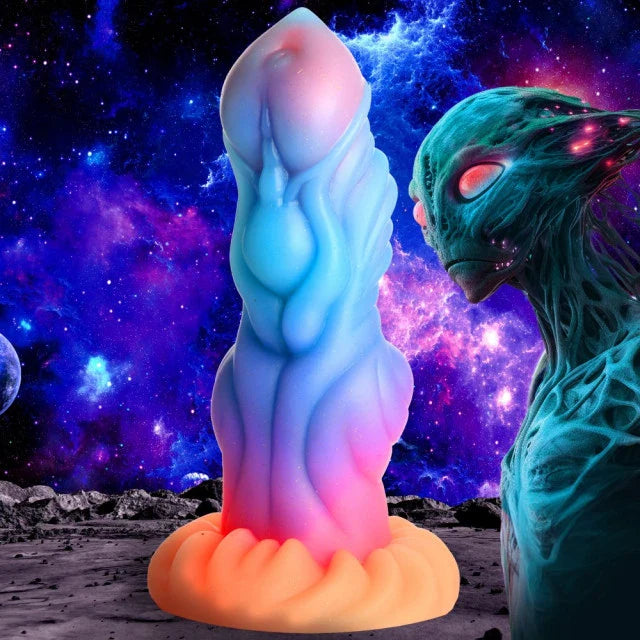 Creature Cocks Alien Invader Glow-in-the-Dark Alien Dildo