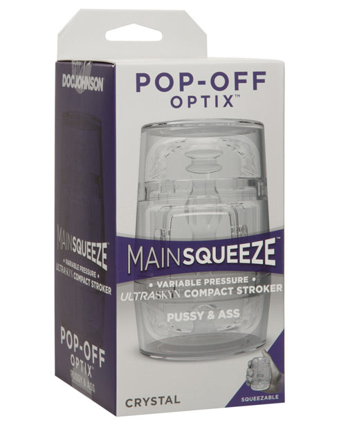 Main Squeeze Pop Off Optix Clear Stroker