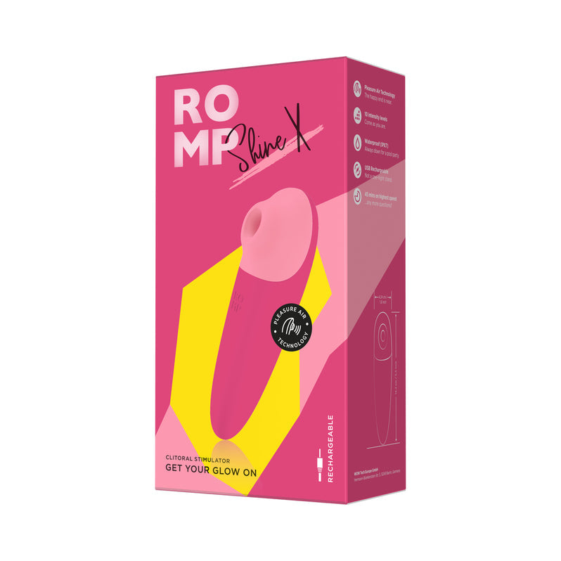 ROMP Shine X Clitoral Vibrator - Pink